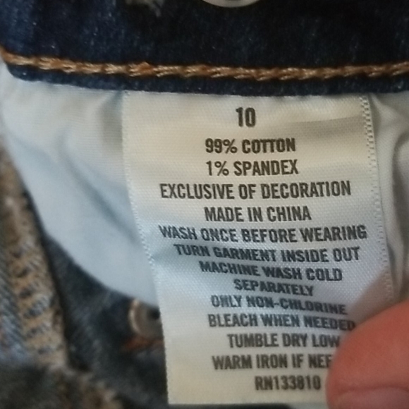 Girls shorts PSNY size 10, adjustable waist - Picture 5 of 5